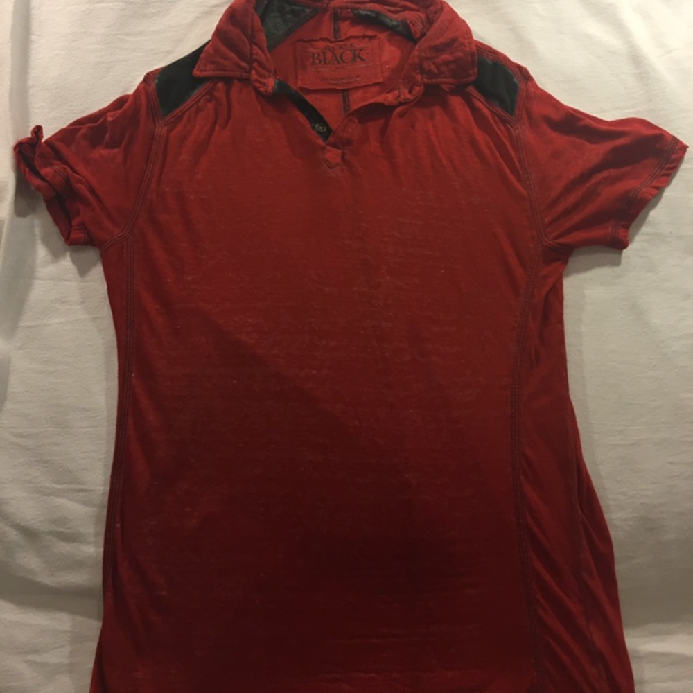 Buckle Black Red Polo size M
